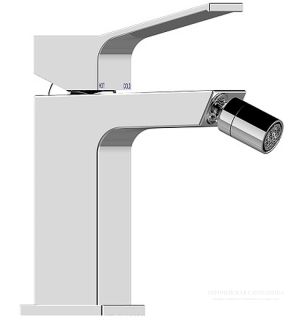 Смеситель для биде Bossini Aki Z00708.030 хром